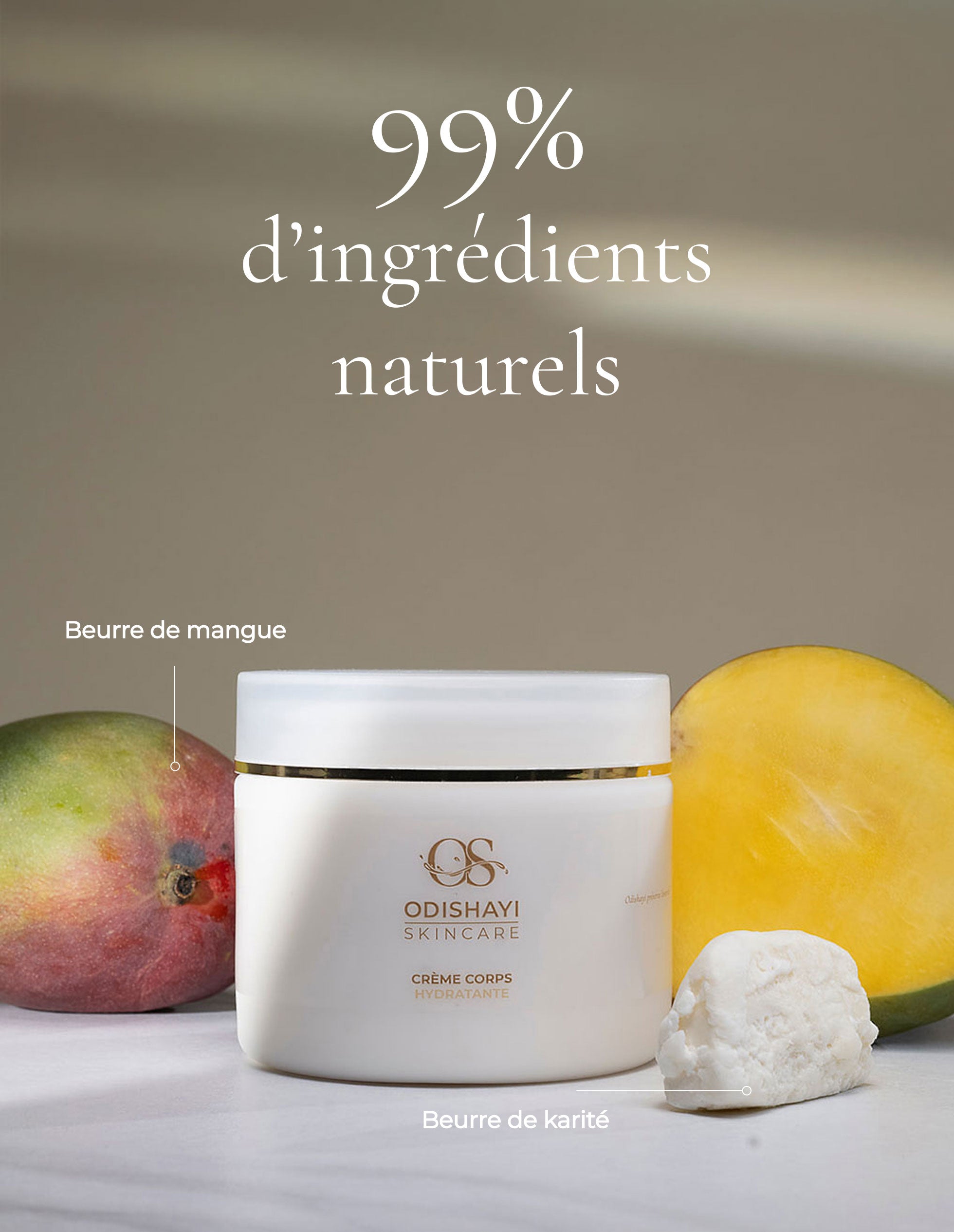 Crème corps nutrition éclat
